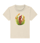 Hühner Blumenliebe - Baby Organic Shirt