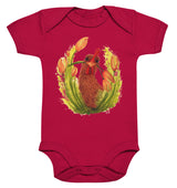 Hühner Blumenliebe - Organic Baby Bodysuite
