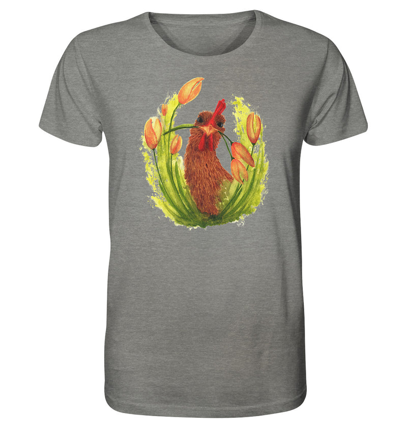 Huhn Blumenliebe - Organic Shirt
