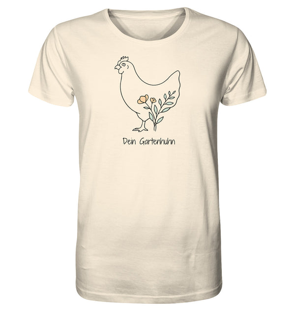 T-Shirt schwarzes Hühnermotiv