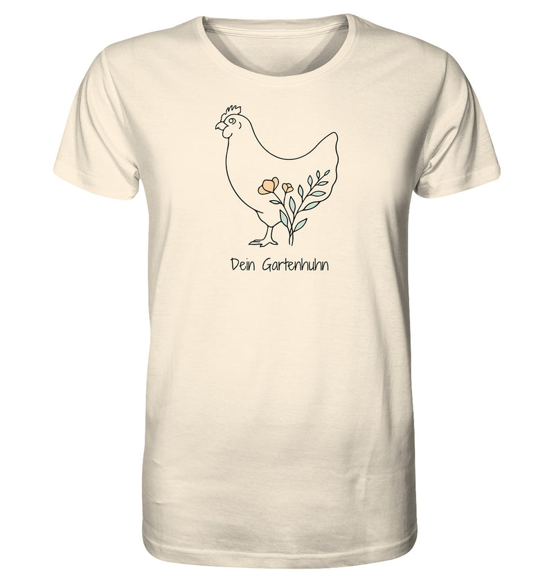 T-Shirt schwarzes Hühnermotiv
