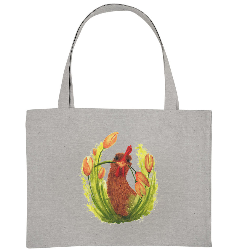 Huhn Blumenliebe - Organic Shopping-Bag